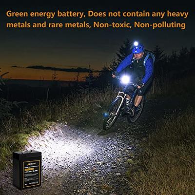 NERMAK 6V 6Ah LiFePO4 Lithium Battery, 2000+ Cycles Rechargeable Lithium