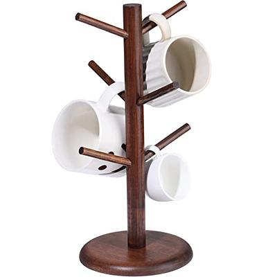 X-cosrack Vintage Wood Coffee Mug Holder, Wall Mounted 2 Tier Coffee Cup  Holder,Mug Tree Stand for C…See more X-cosrack Vintage Wood Coffee Mug