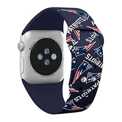 Game Time New England Patriots HD Watch Band Compatible with Apple