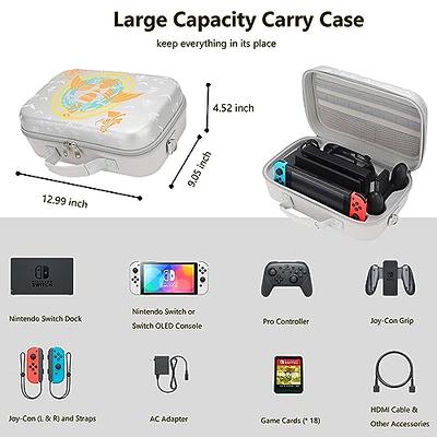 New Super Mario Game Carrying Case for Nintendo Switch Oled Protective Case  Storage Bag PU Travel Portable Pouch Accessory Gift