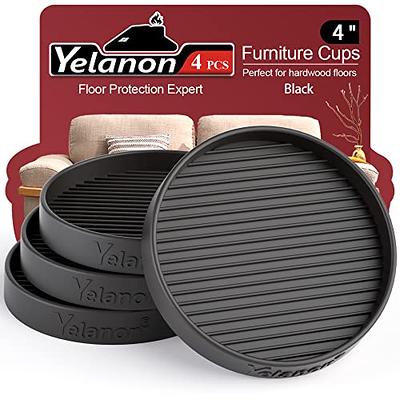 Yelanon Non Slip Furniture Pads -52pcs(1+2+2) Furniture Grippers, Non Skid  Furniture Legs,Self Adhesive Rubber Furniture Feet, Anti Slide Furniture