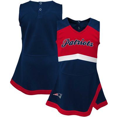 Newborn & Infant Navy/Red New England Patriots Little Champ Three-Piece  Bodysuit Bib & Booties