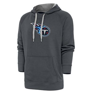 Men's Antigua White Tennessee Titans Victory Pullover Hoodie Size: Large