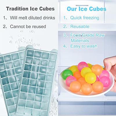 Reusable Ice Cube Plastic Ice Cubes Colorful Refreezable Ice Cubes