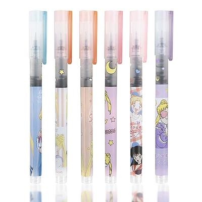 6PCS cute stationary stationary pens kawaii pen pink school supplies  staionary sets needle point pen