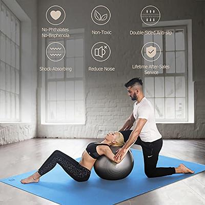  Gorilla Mats Premium Large Yoga Mat – 7' x 5' x 8mm Extra Thick  & Ultra Comfortable, Non-Toxic, Non-Slip Barefoot Exercise Mat – Works  Great on Any Floor for Stretching