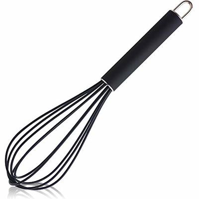 Walfos Silicone Whisk, Rubber Whisks for Cooking, Baking (12,10,8 inch) -  Heat Resistant Kitchen Whisks for Non-stick Cookware, Balloon Egg Beater