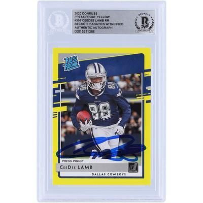 CeeDee Lamb Dallas Cowboys Autographed 2020 Panini Prizm