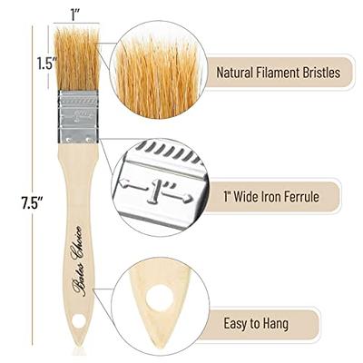 Bates- Chip Paint Brushes, 1-Inch, 16 Pack, Natural Bristle