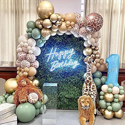 Giraffe Lion Decoration Birthday, Jungle Balloons Decoration