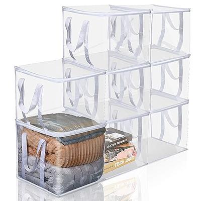 Vieshful 3 Pack Clear Storage Bags 110L Over-Sized Clothes Bags with D