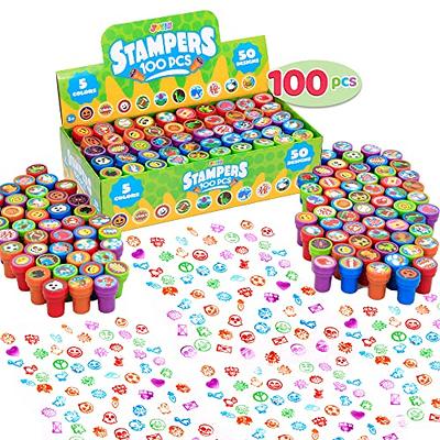 100 Pcs Assorted Stamps for Kids Self-Ink Stamps (50 Different Designs,  Dinosaur, Zoo Safari Stampers) for Party Favor, Carnival Prizes, School,  Easter Egg Stuffers, Halloween, Christmas - Yahoo Shopping