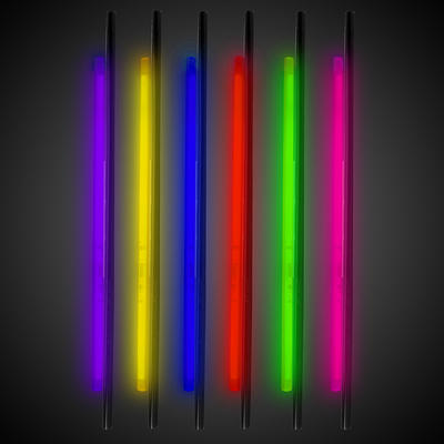 Assorted Colors 9 Glow Straws by Windy City Novelties