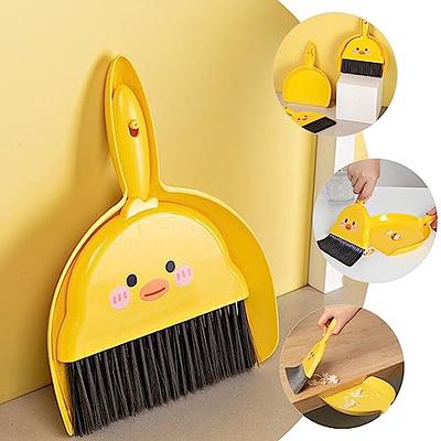 Dustpan Brush Broom Cleaning Tool, Dustpan And Brush Set, Likes, Hand Whisk  Broom Brush And Snap-on Dustpan Set, Heavy Duty For Floor Sofa Desk Keybo