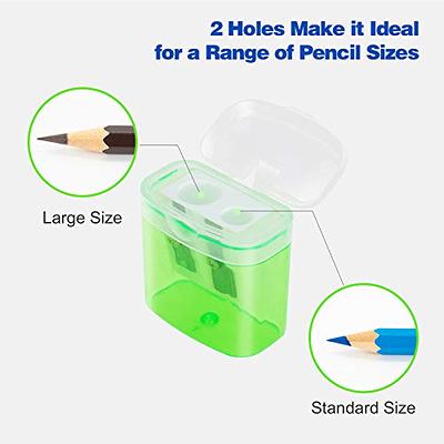 240 Pieces Kids 2 Hole Pencil Sharpener In 4 Assorted Colors - Sharpeners