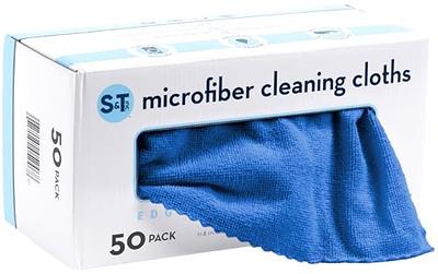 S&T INC. Microfiber Cleaning Cloth, Bulk Microfiber Towel for Home