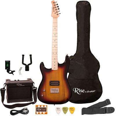  Ashthorpe 38-inch Beginner Acoustic Guitar Package (Red), Basic  Starter Kit w/Gig Bag, Strings, Strap, Tuner, Pitch Pipe, Picks : Musical  Instruments