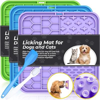 MateeyLife Licking Mat for Dogs and Cats, Premium Lick Mats with Suction  Cups for Dog Anxiety Relief, Cat Lick Pad for Boredom Reducer, Dog Treat  Mat