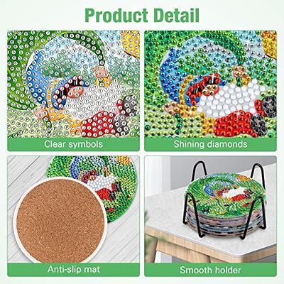 Diamond Coaster Kit with Holder Diamond Art Painting Home