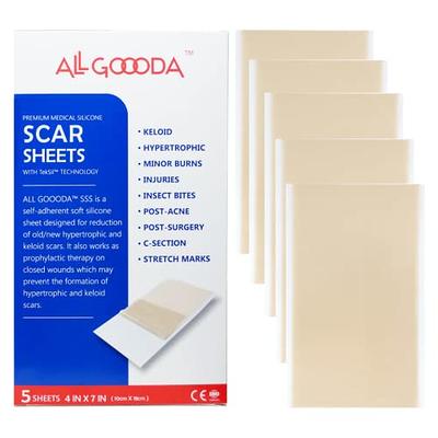 Silicone Scar Sheets (1.6x 60Roll) Medical Silicone Scar Tape  Roll,Easy-Tear Soft Silicone Tape for Scars Removal,Reusable Painless  Silicone Sheets