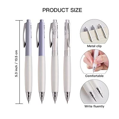 ZRE Click Silent Gel Pens Fine Point Smooth Writing Pens, 10 Pcs Cute Pens  for Journaling, Aesthetic Pens, 0.5 mm Fine Point Pen, Black Ink Pens