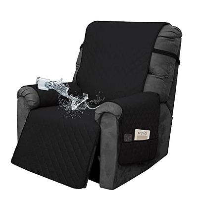 Easy-Going Recliner Sofa Slipcover Reversible Sofa Cover Water Resistant Couch  Cover Furniture Protector with Elastic Straps for