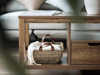 Storage Shelf Organizer Wicker Basket Set