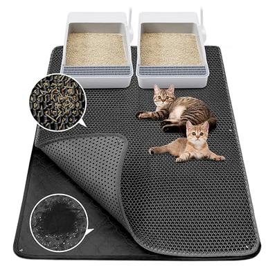 UIMNJHUKE Foldable cat Litter Box with Lid, Extra Large covered cat Litter  Box with Litter Mat and Scoop, Easy to clean Litter P