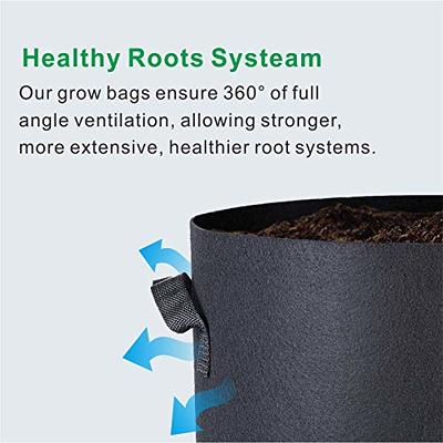 Round Black Growing Bag