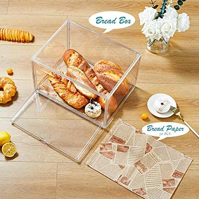 Bread Container Storage Box Kitchen Dispenser Bread Boxes Baking