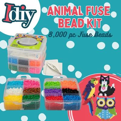 Fuse Beads Pegboards Iron on Beads for Kids Art Pegboards with