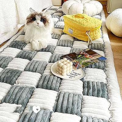 Checkered Color Matching Large Non-slip Pet Mat Couch Cover-FunnyFuzzy