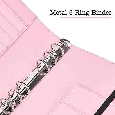 PU Leather A6 with Loose Leaf 6 Ring as Budget Envelope Binder