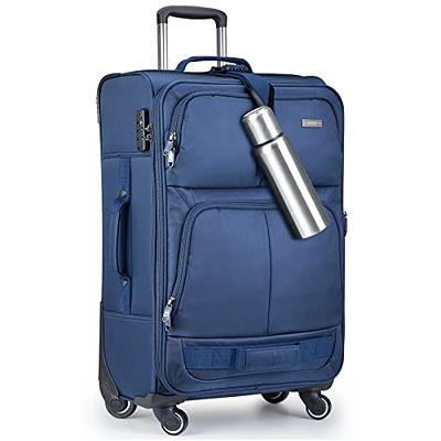 Hanke Carry On Luggage, Suitcase with Wheels & Front Opening, 20in