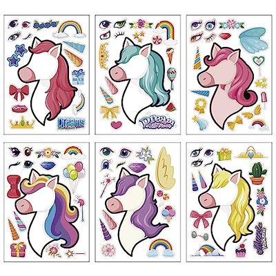 24 Sheets Unicorn Make a Face Sticker Sheets for Kids Todders Activities, Make  Your Own Stickers for Kids Birthday Party Favor Supplies Craft - Yahoo  Shopping