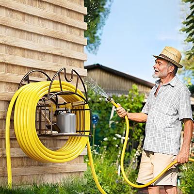 Hose Reel Garden Hose Holder,Water Hose Holder Wall Mount,Heavy