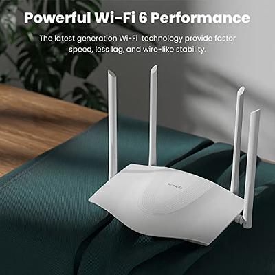 Tenda AX1800 WiFi 6 Router (TX3) – Dual Band Wireless Internet Router, 3  Gigabit LAN Ports, MU-MIMO+OFDMA, TWT Extends Battery Life of Connected