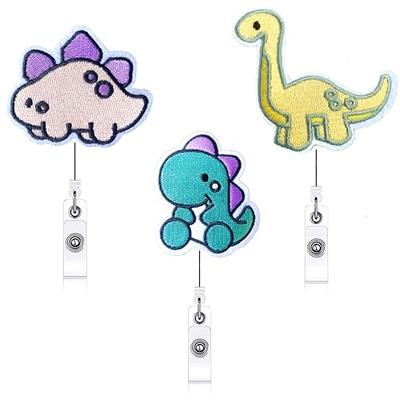 5 Pieces Uterus Retractable Badge Reel Holder Nurse Name Badge Holder Cute  ID Badge Holder with Alligator Clip Felt Badge Reel for Nurses Students