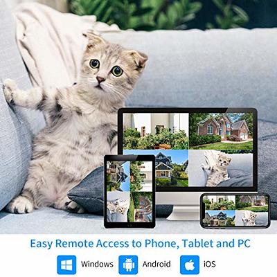 2K Wireless Security Camera System with 10 CH 5MP NVR Kit 10Pcs cameras 3MP  WiFi Surveillance Camera for Home Night Vision