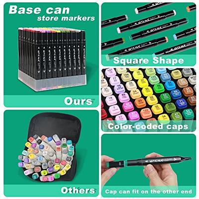 Y YOMA 100 Colors Alcohol Markers Dual Tip Markers Art Markers Set, Unique  Colors (1 Marker Case) Alcohol-based Ink, Fine & Chisel, Black Penholder -  Yahoo Shopping