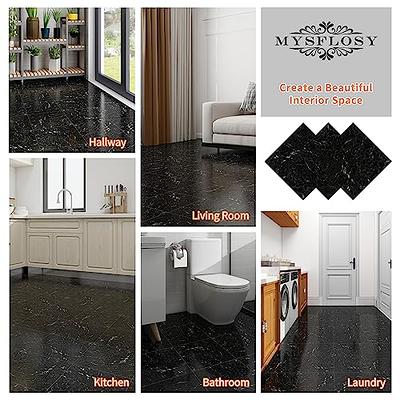 Black Vinyl Flooring for Kitchens & Bathrooms