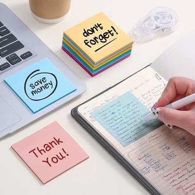  Post-it Transparent Notes, Clear Sticky Notes to Markup  Textbooks and Planners Safely, Minimalist Aesthetic School Supplies for  College Students, Stationery Artists, and More, 3x3 in, 12 Pads : Office  Products