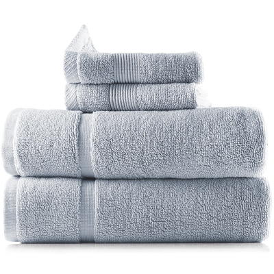 DAN RIVER 100% Cotton Bath Towel Set Pack of 4