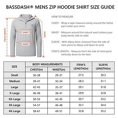 BASSDASH Men's UPF 50+ 1/4 Zip Fishing Hoodie Shirt Quick Dry Performance  Long Sleeve Sun Protection FS24M Cool Grey - Yahoo Shopping