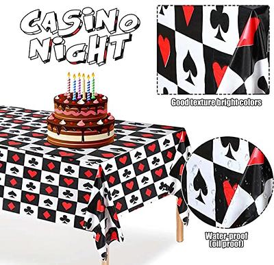 Casino Night Las Vegas Party Decorations witn Contain Casino Theme Backdrop  Dice Poker Tablecloth for Casino Birthday Party Supplies - Yahoo Shopping