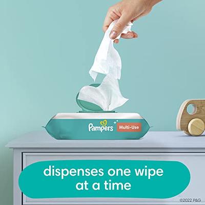 Pampers Baby Wipes Sensitive Perfume Free 1X Pop-Top Pack 56 Count (Pack of  8)