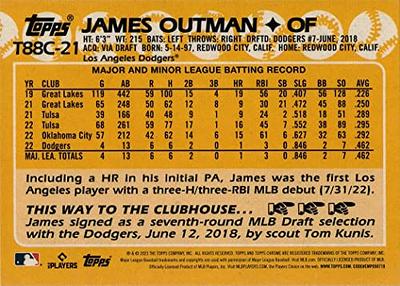Topps Series One Baseball 2023 Chrome Silver Card T88C-21 James Outman
