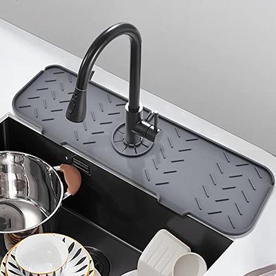 Silicone Faucet Mat for Kitchen, Sink Splash Guard, Bathroom