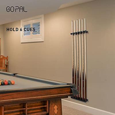 Go Pal CR1 Black Pool Cue Holder, Wall Mount Pool Stick Rack, Pool Cue Set  Rack for 6 Cues Stick Storage, Pool Table Rods Organizer - Yahoo Shopping