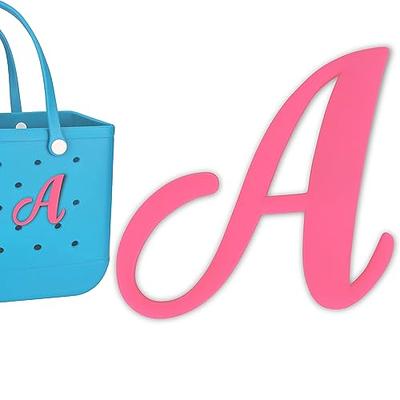  Funcious Bag Charms for Bogg Bag Accessories,Decor Alphabet  Lettering Insert Bogg Bag Charms for DIY Beach Tote Bag Rubber Beach Bag  Accessories Pink : Arts, Crafts & Sewing